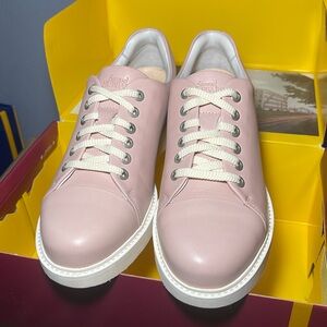 Pale Pink Leather Sneakers Samuel Hubbard Fast for Her on Vibram Soles w/ Box
